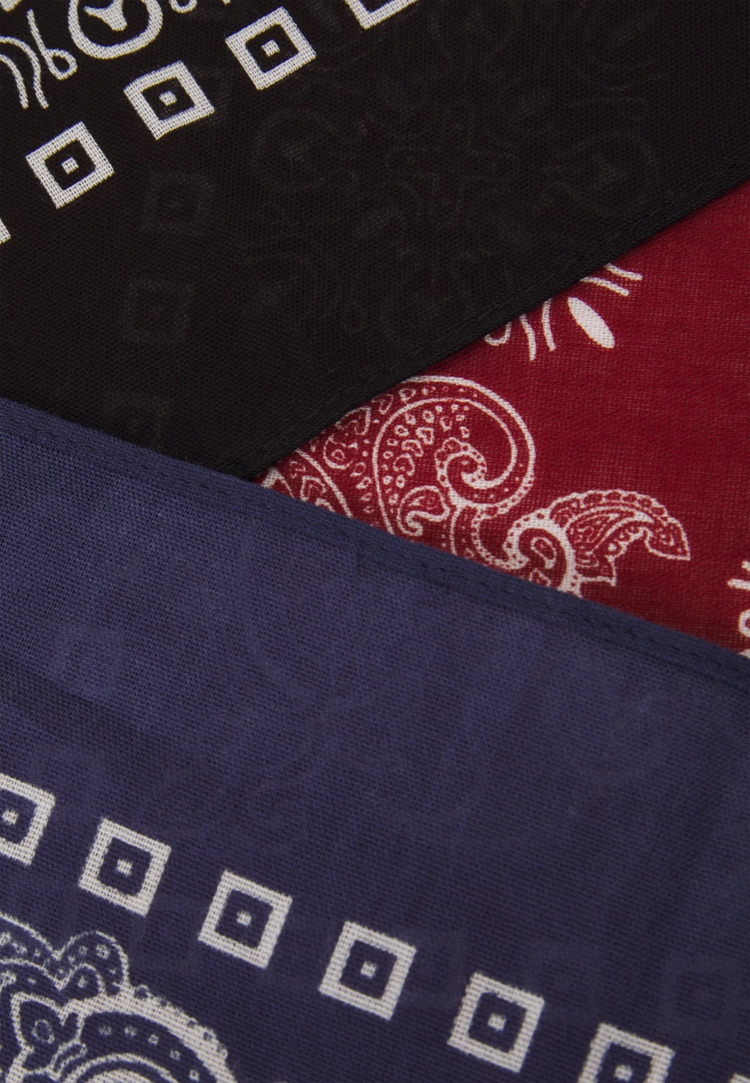 Pier One Unisex - Foulard - Black/Blue/Red 5 Pier One Unisex - Foulard - Black/Blue/Red – Image 3