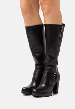 Pier One Leather - Bottes À Talons Hauts - Black
