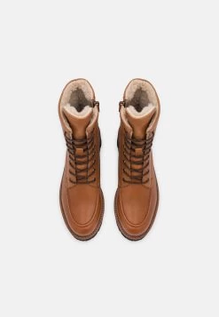 Pier One Leather Winter Boot - Bottines À Lacets - Cognac -Pier One 2909c0ac9a4a4860bf21a6983dd5148f