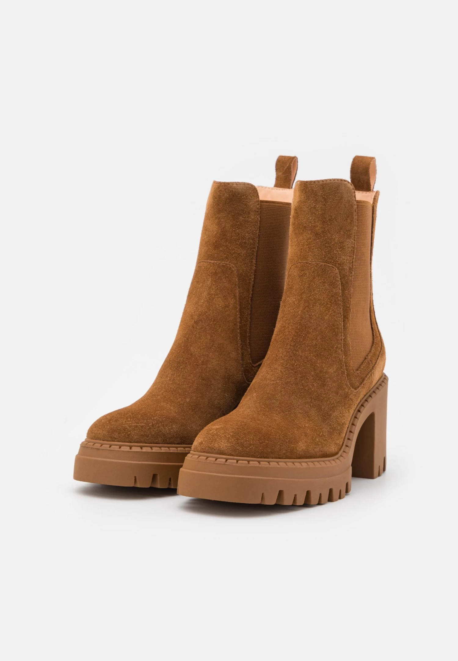 Pier One Leather - Bottines À Talons Hauts - Cognac 5 Pier One Leather - Bottines À Talons Hauts - Cognac – Image 3