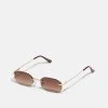 Pier One Unisex - Lunettes De Soleil - Gold-Coloured -Pier One 3f81d0c4dc6f4ff49ea3fc6d1fd9fad6