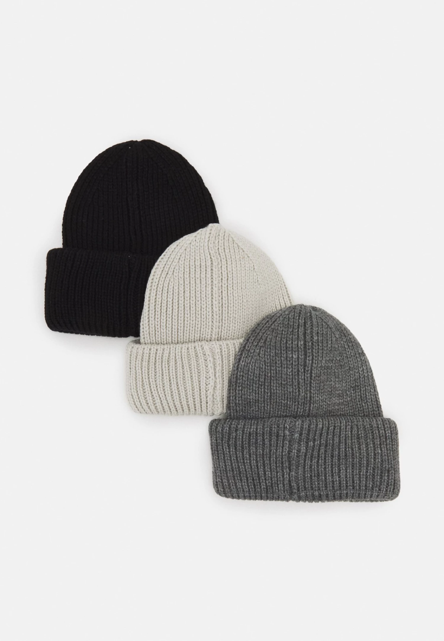 Pier One Unisex 3 Pack - Bonnet - Black/Dark Grey/Off-White 4 Pier One Unisex 3 Pack - Bonnet - Black/Dark Grey/Off-White – Image 2
