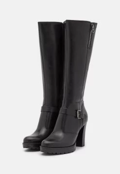 Pier One Leather - Bottes À Talons Hauts - Black 10 Pier One Leather - Bottes À Talons Hauts - Black -Pier One 487615a3a2a14c3e975bbf3b4c2d2783