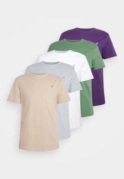 Pier One Unisex 5 Pack - T-Shirt Basique - Light Blue/Purple/White -Pier One 4dab7af2179d4e539c84571a9836ad97