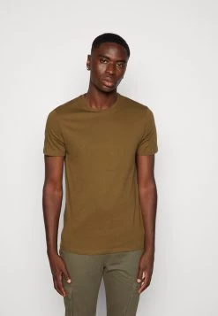 Pier One Unisex 5 Pack - T-Shirt Basique - Black /Dark Blue/Dark Green -Pier One 524e4dd9ec2a47b3a1357fba6cff553f