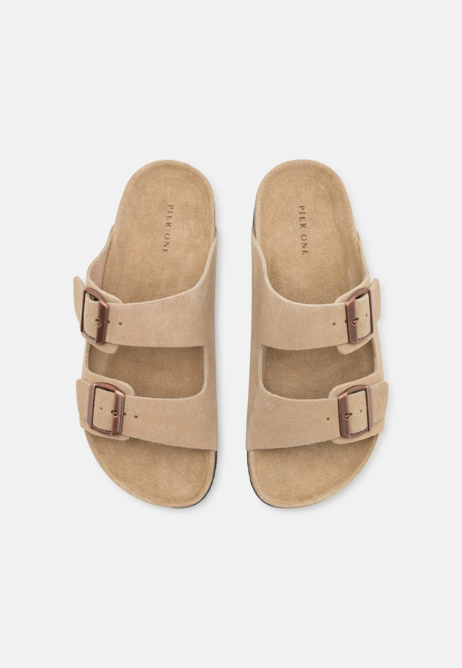 Pier One Leather Unisex - Chaussons - Beige 6 Pier One Leather Unisex - Chaussons - Beige – Image 4