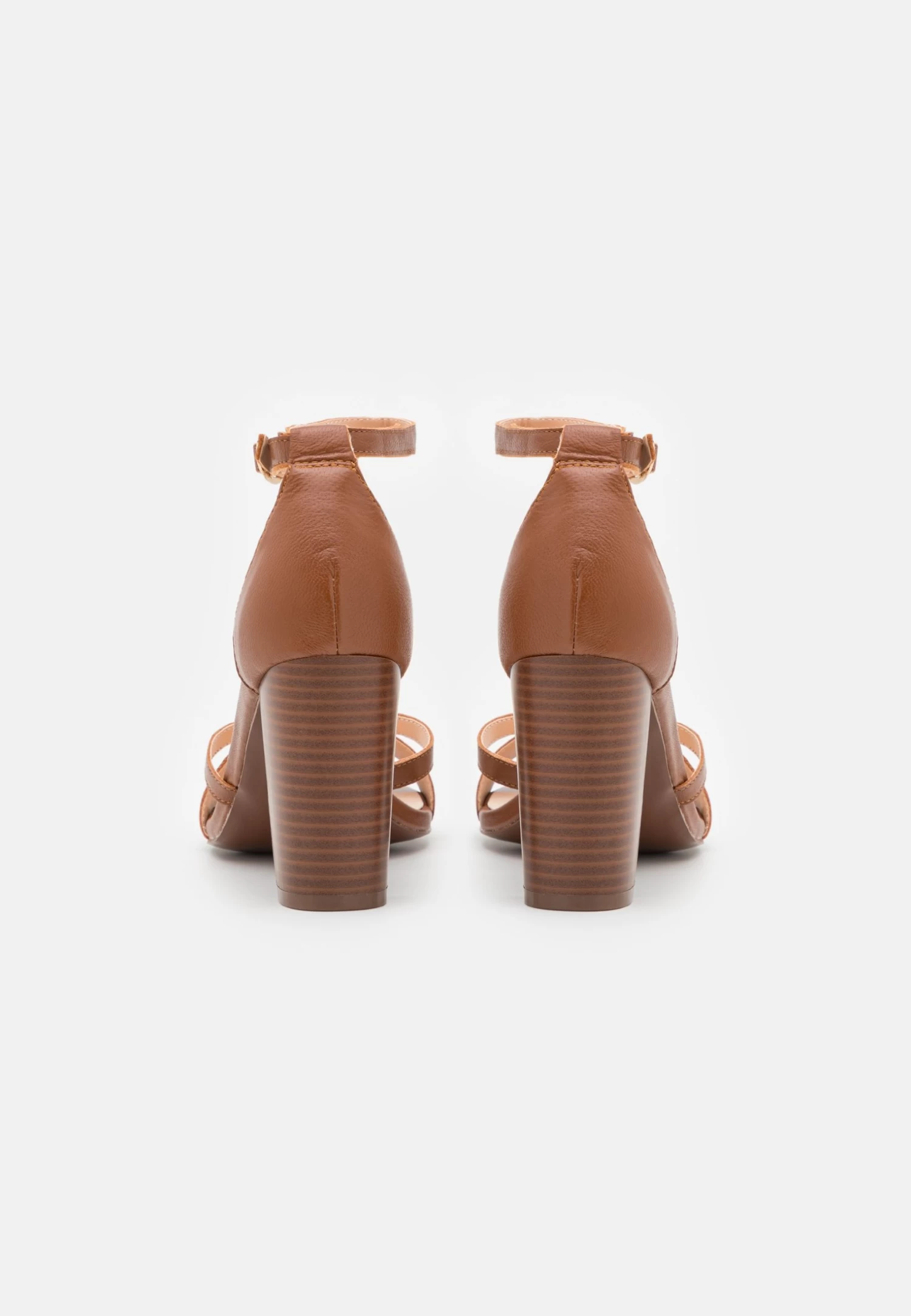Pier One Leather - Sandales À Talons Hauts - Cognac 6 Pier One Leather - Sandales À Talons Hauts - Cognac – Image 4