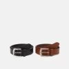 Pier One Leather 2 Pack - Ceinture - Cognac/Black 1 Pier One Leather 2 Pack - Ceinture - Cognac/Black -Pier One 7792092386d1430fbebc6bfbacb57a33