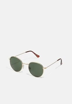 Pier One Unisex - Lunettes De Soleil - Gold-Coloured/Green