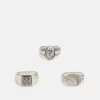 Pier One 3 Pack - Bague - Silver-Coloured -Pier One 85173824d70b47e6b7a185011a75883a