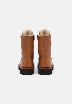 Pier One Leather Winter Boot - Bottines À Lacets - Cognac -Pier One bf53894e40e64ca2b1af6a323aced008