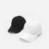 Pier One Unisex 2 Pack - Casquette - Black/White -Pier One c81afa5f2a2041ba9384bf535a217551