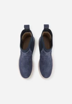 Pier One Leather - Bottines À Plateau - Dark Blue -Pier One c9c9ad5af9b94ee991e135937eea3a78