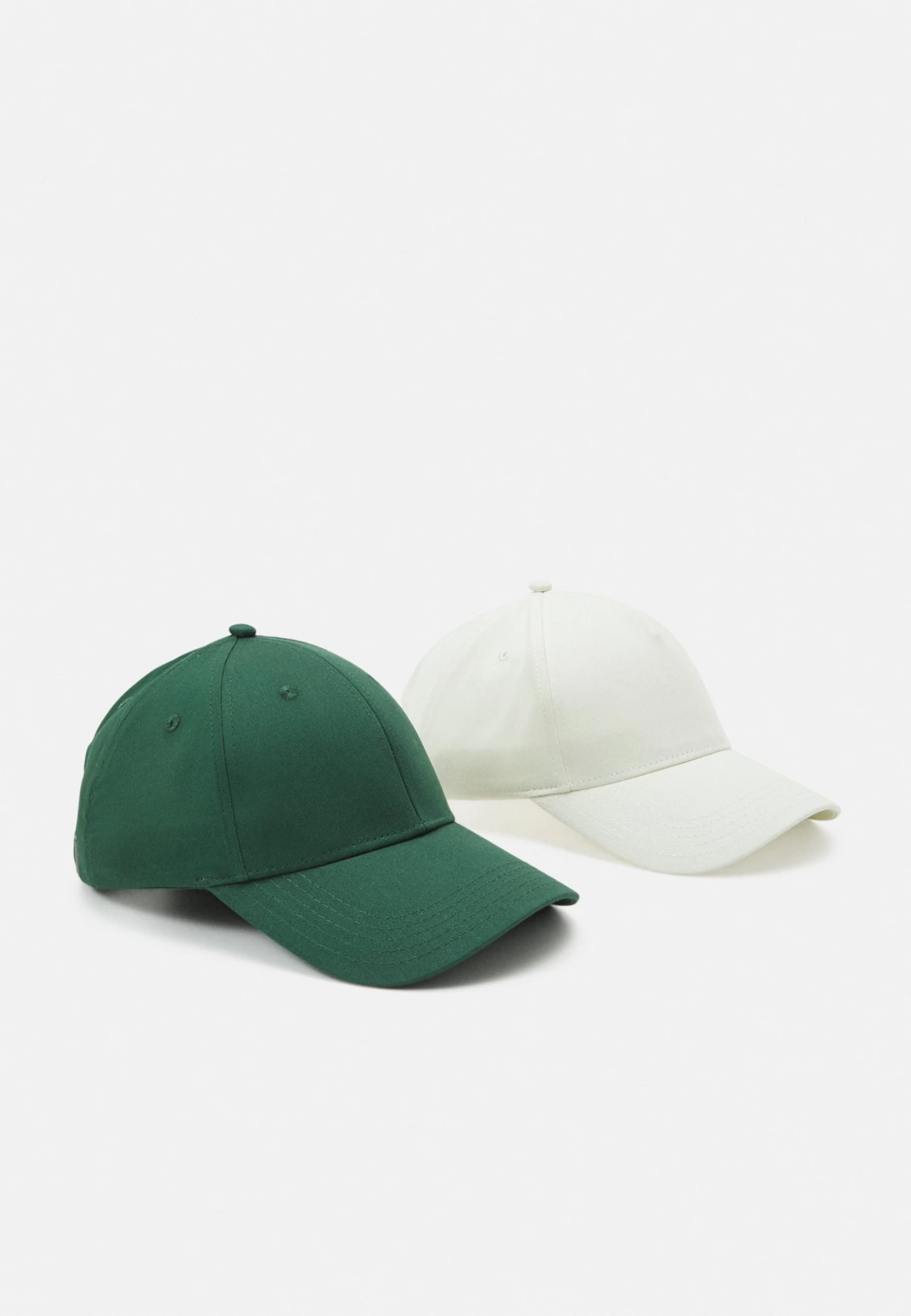 Pier One Unisex 2 Pack - Casquette - Green/Off White 3 Pier One Unisex 2 Pack - Casquette - Green/Off White